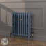 CI-RK660-BLU-FB-LS04 - Rook Blue 2 Column Victorian Cast Iron Radiator H660mm x W586mm CI-RK660-BLU-FB-LS04 - Rook Blue 2 Column Victorian Cast Iron Radiator H660mm x W586mm